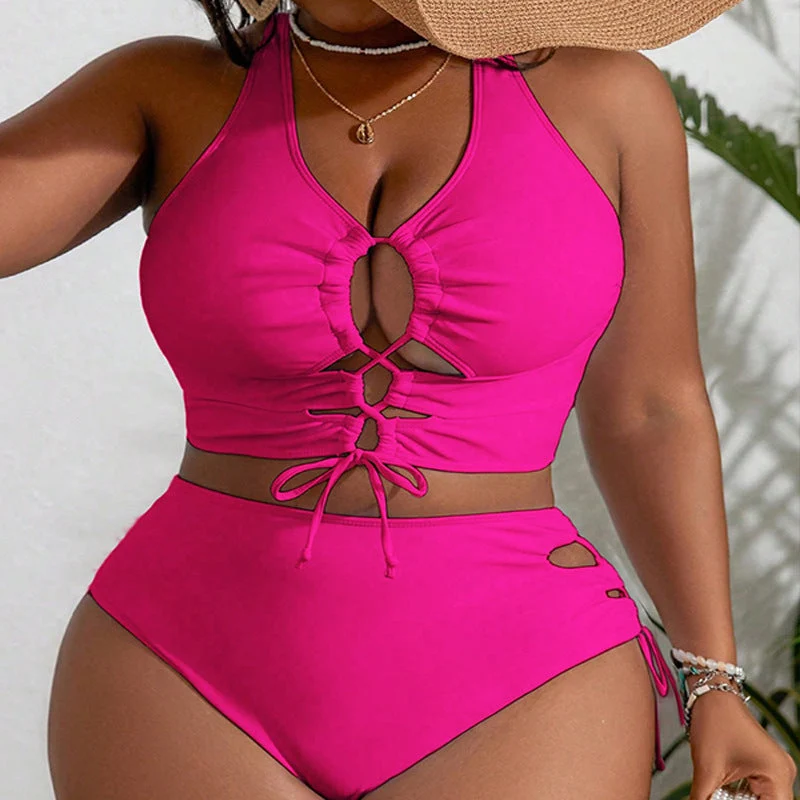 Damen Bikini-Set mit verspieltem Raffung-Design und modischen Ausschnitten Drune