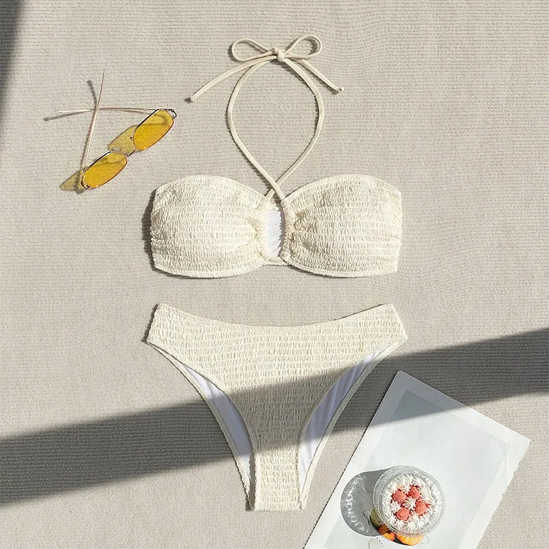 Damen Bikini-Set mit sportlichem Oberteil und verstellbarem Höschen Drune