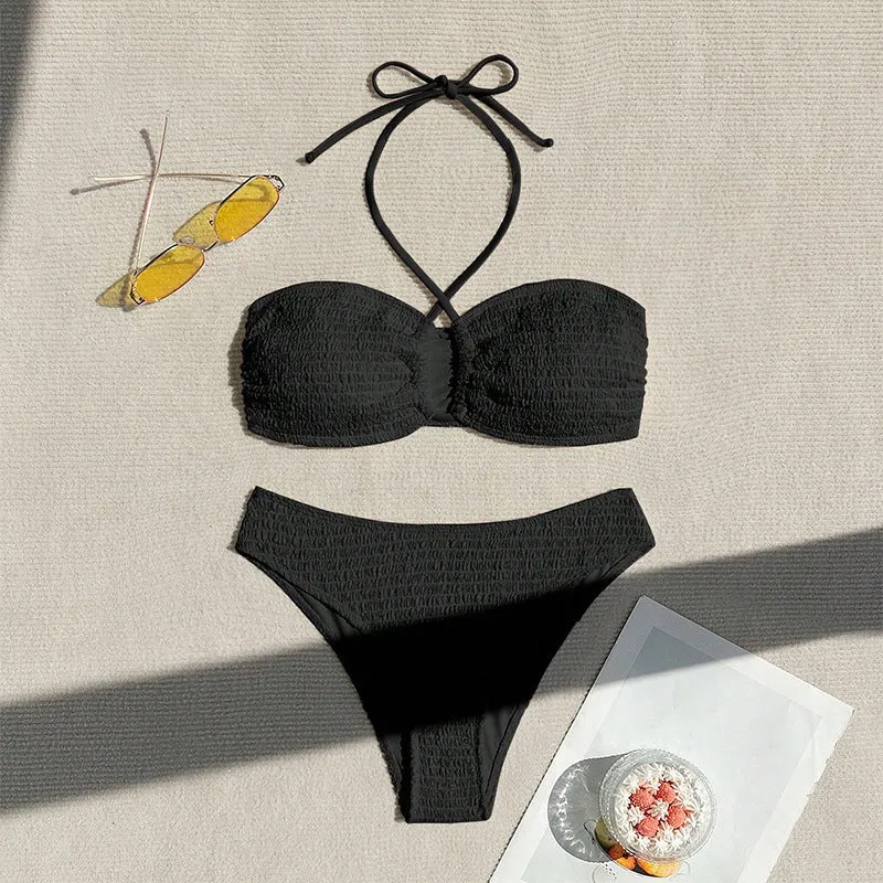Damen Bikini-Set mit sportlichem Oberteil und verstellbarem Höschen Drune