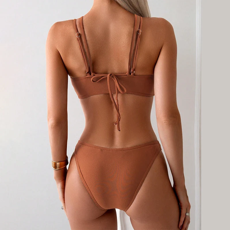 Damen Bikini-Set mit modischen Raffungen und innovativem Schnitt Drune