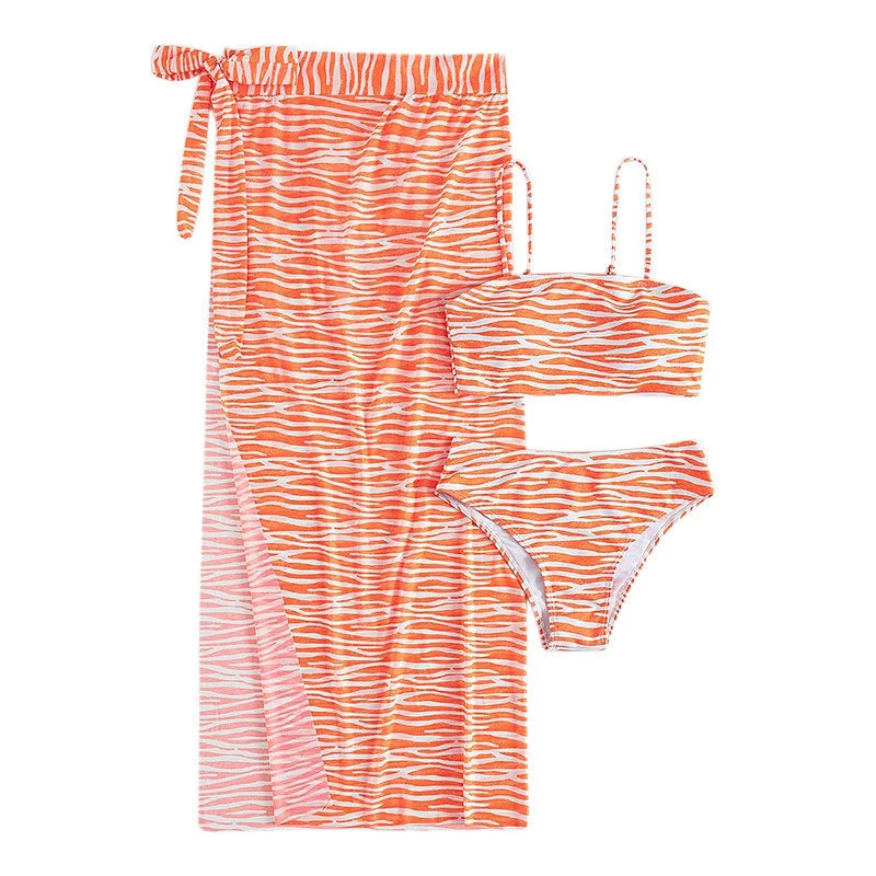 Damen Bikini-Set mit modischem Wickelrock Drune