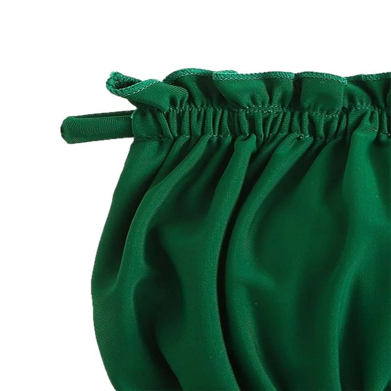 Damen Bandeau-Bikini mit gerafftem Design und Seitenschnürung Drune