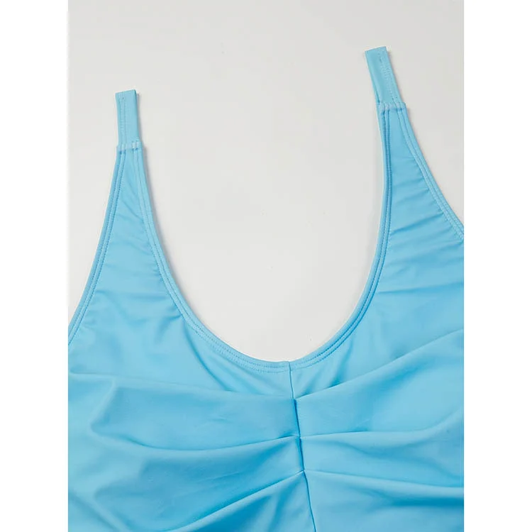 Damen Badeanzug-Set mit stilvollem Oberteil und hoch geschnittenem Höschen Drune