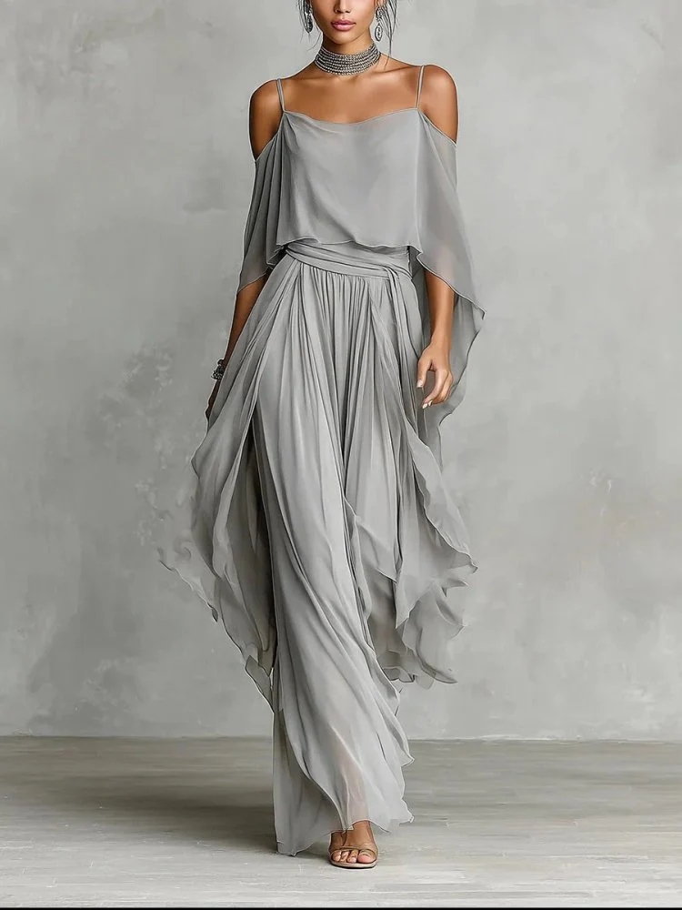 Selene™ - Elegantes Fließendes Maxikleid