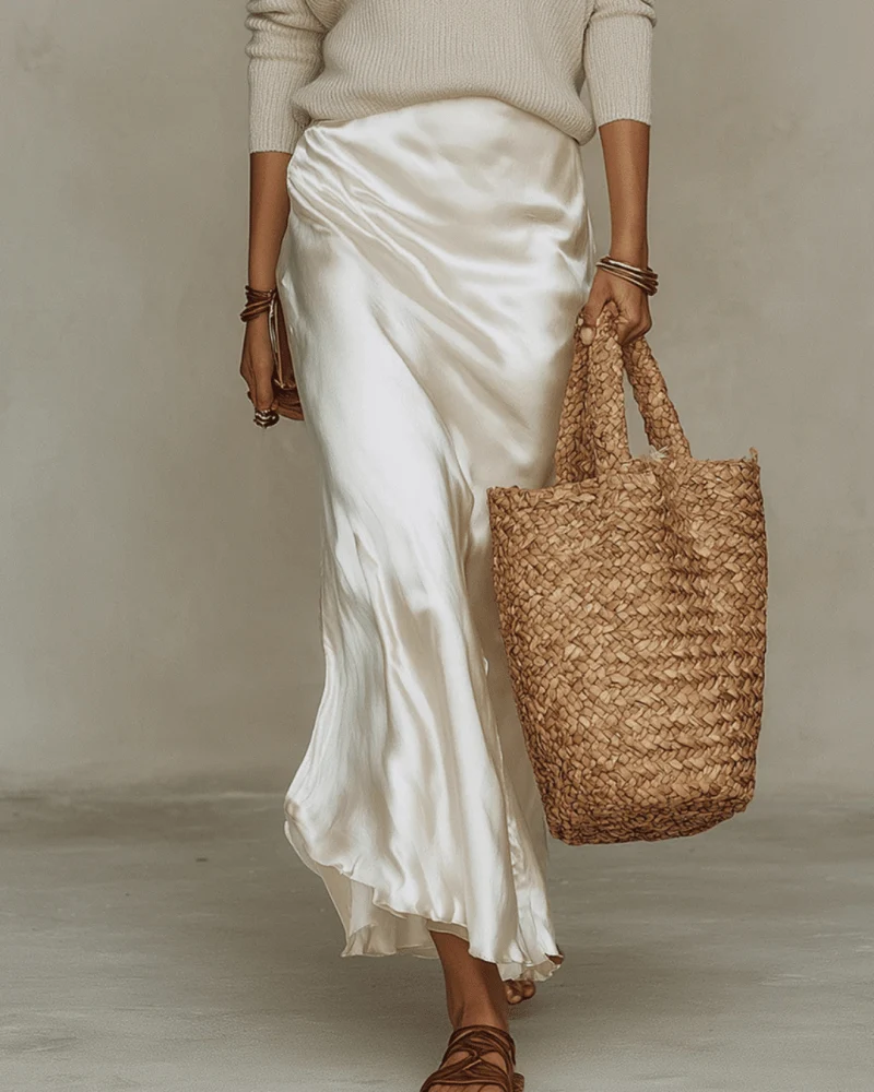 Mila™ - Elegantes Zweifarbiges Midikleid
