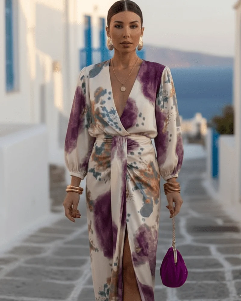 Lourdes™ - Romantisches Blumen-Midikleid