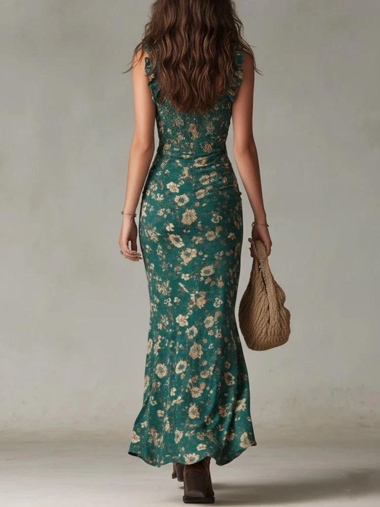 Zara™ - Boho-Maxikleid mit Schlitz
