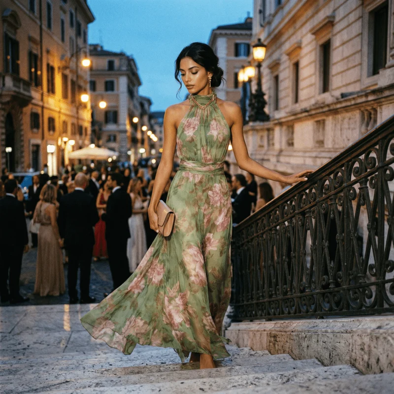 Livia™ - Florales Halter-Maxikleid