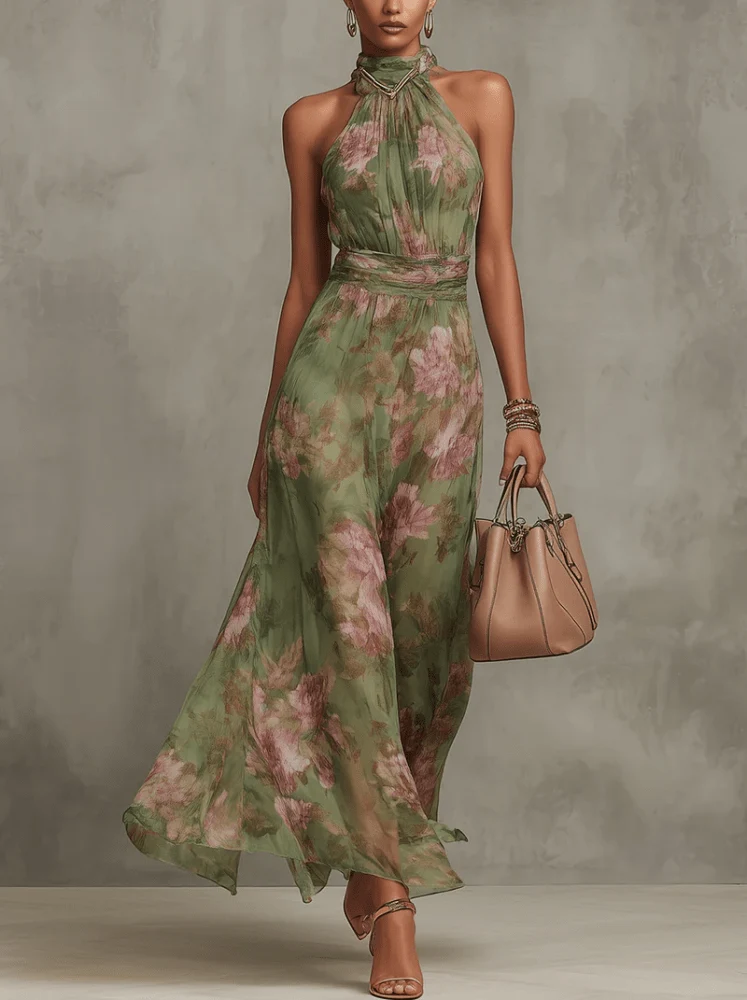 Livia™ - Florales Halter-Maxikleid