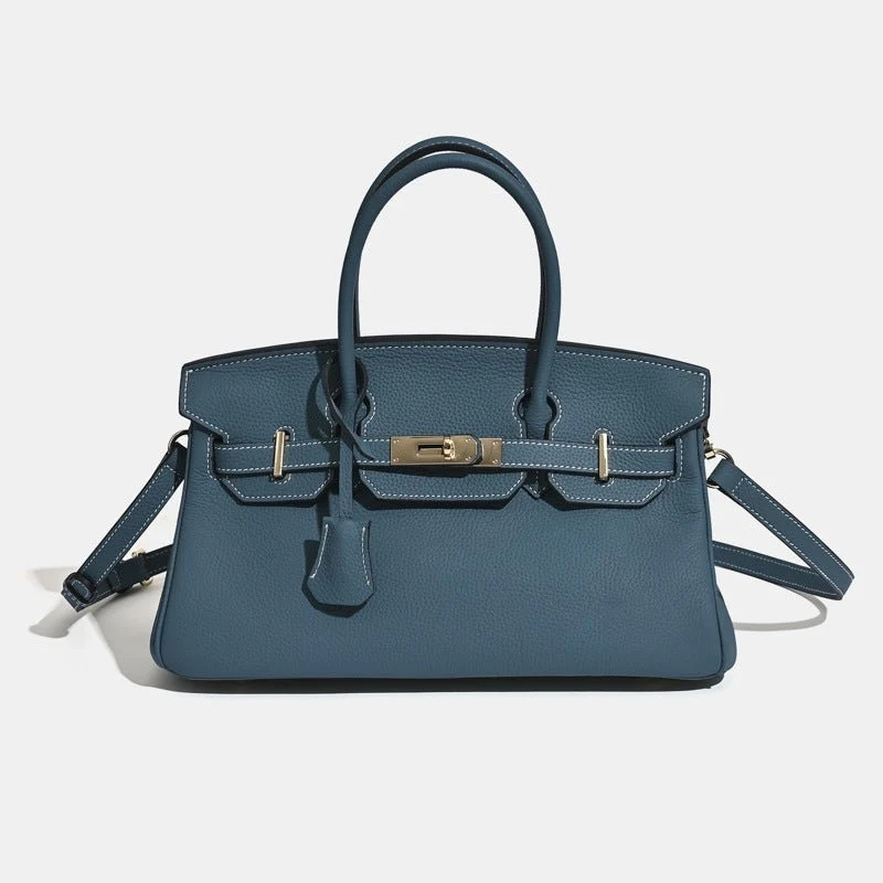 Jane Shoulder 29 CM – Strukturierte Handtasche aus echtem Rindsleder mit Prägung