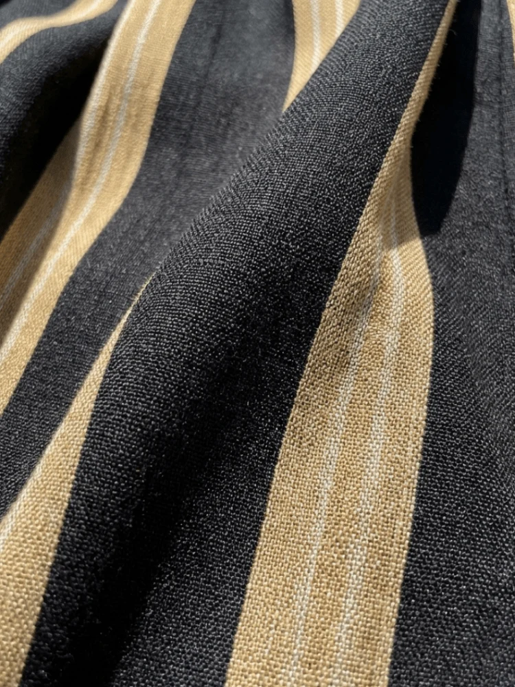 Lina™ - Gestreiftes Wickel-Midikleid mit V-Ausschnitt