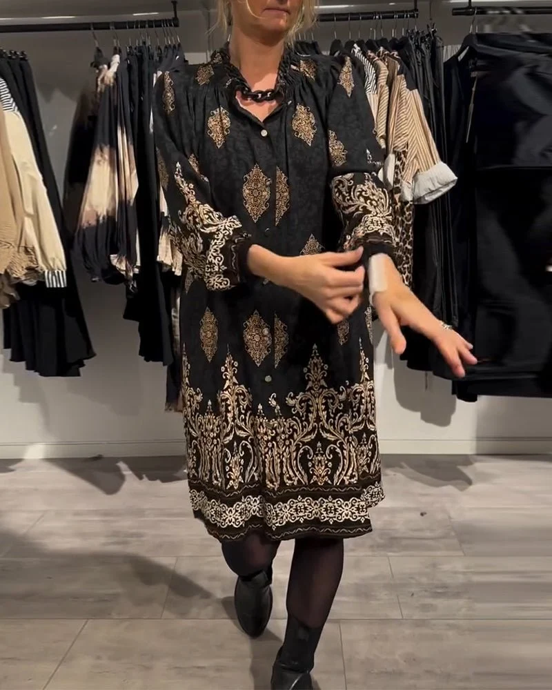 Ilse | Vintage-inspiriertes Kleid mit Knopfleiste