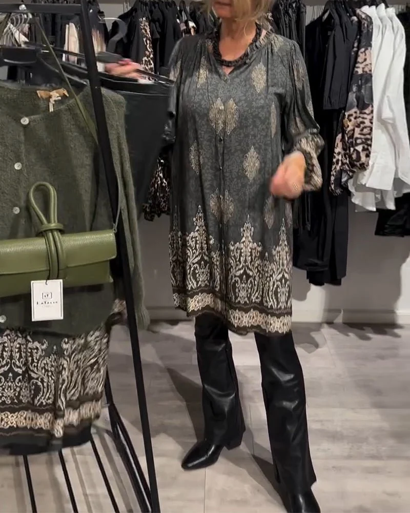 Ilse | Vintage-inspiriertes Kleid mit Knopfleiste