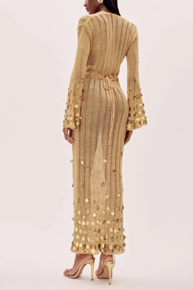 Dolly | Strick-Maxikleid mit femininer Silhouette