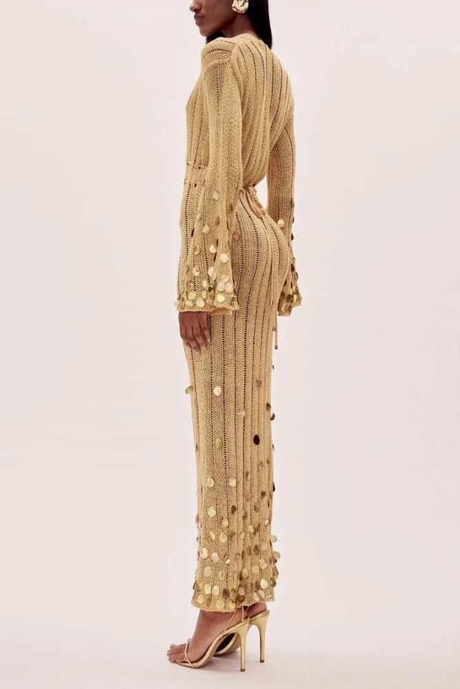 Dolly | Strick-Maxikleid mit femininer Silhouette