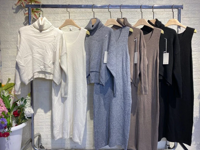 Thalina | Zweiteiliges Strick-Set mit Kleid und Pullover