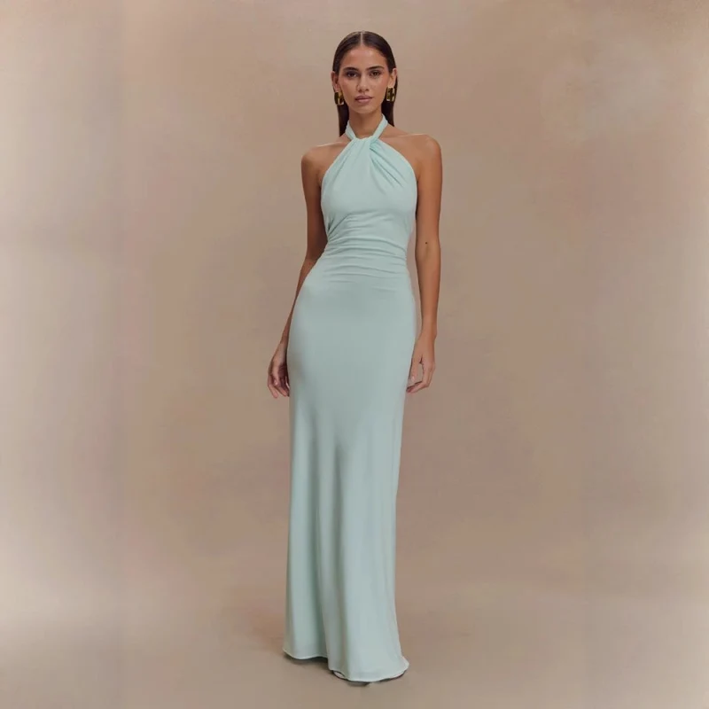 Adrianna | Elegantes Maxi-Halterkleid