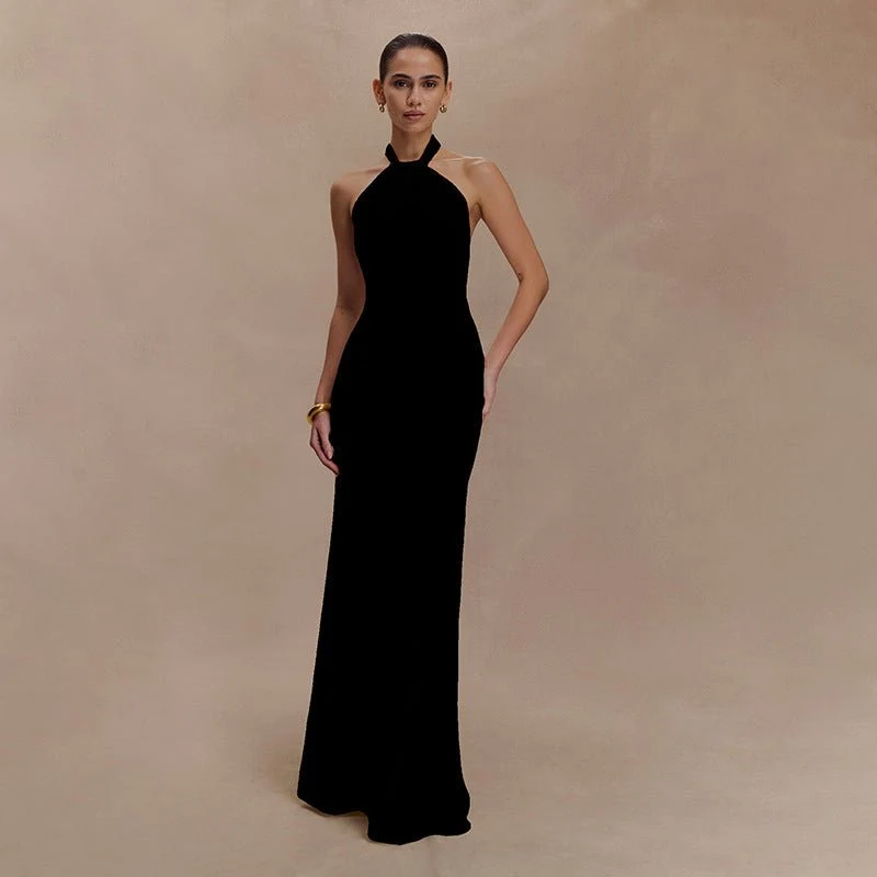 Adrianna | Elegantes Maxi-Halterkleid