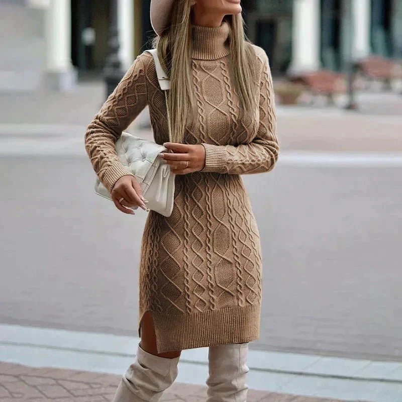 Luise | Strickkleid mit Rollkragen