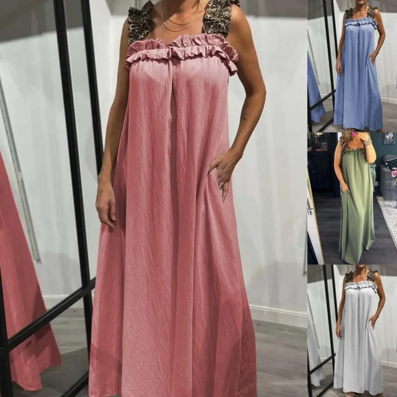Tabea | Lässiges ärmelloses Kleid mit Taschen