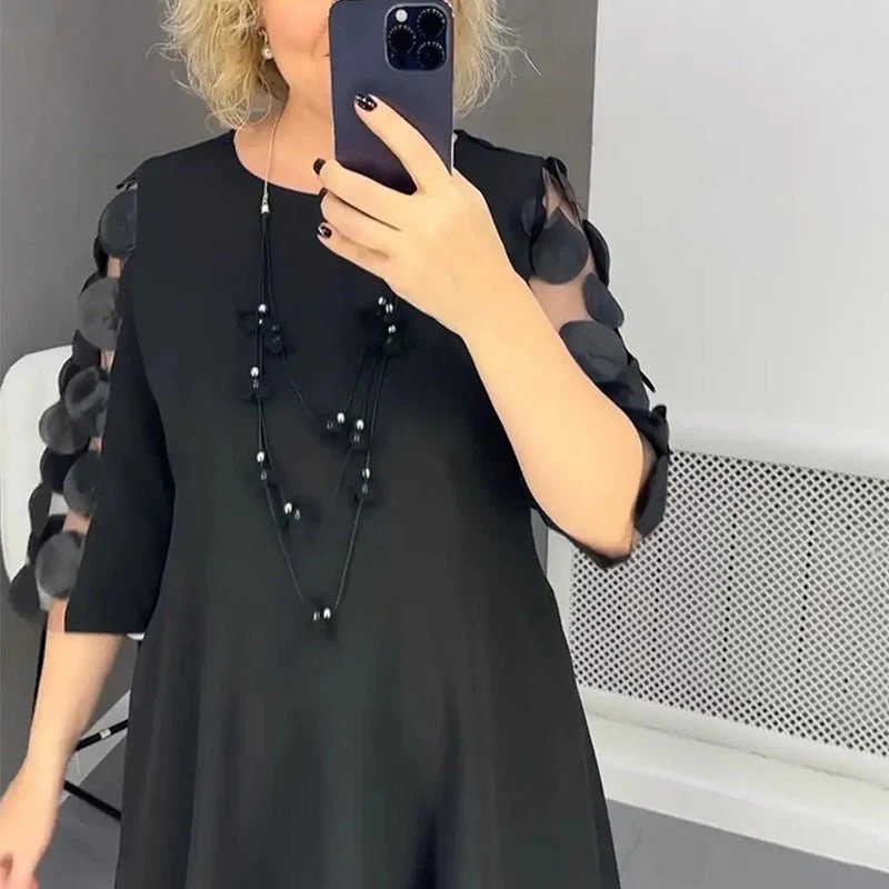 Demi | Ausgestelltes Midikleid mit Punktedekor