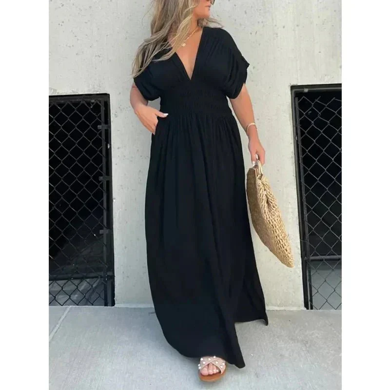 Tara | Maxikleid mit V-Ausschnitt