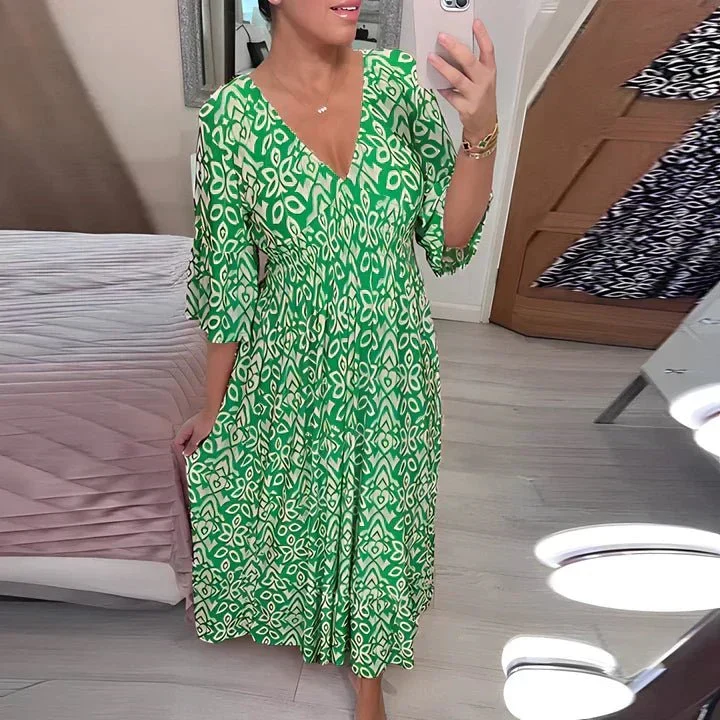 Frieda | Luftiges Sommerkleid mit V-Ausschnitt