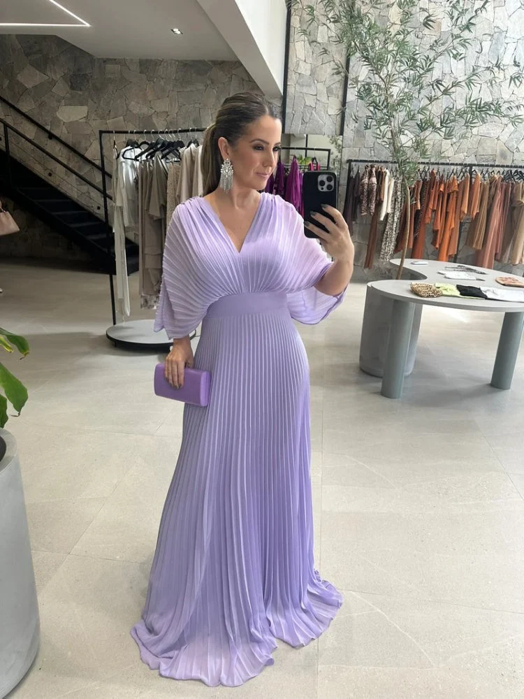 Paya | Elegantes Midikleid mit V‑Ausschnitt