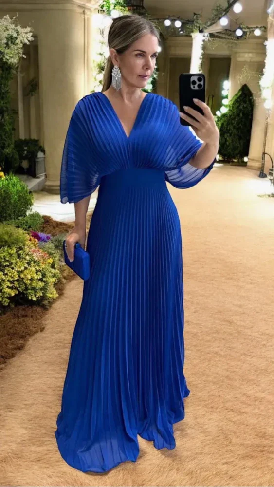 Paya | Elegantes Midikleid mit V‑Ausschnitt