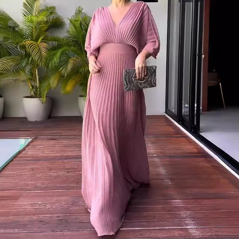 Paya | Elegantes Midikleid mit V‑Ausschnitt