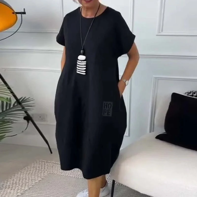 Zuzanna | Luftiges Sommerkleid mit Rundhalsausschnitt