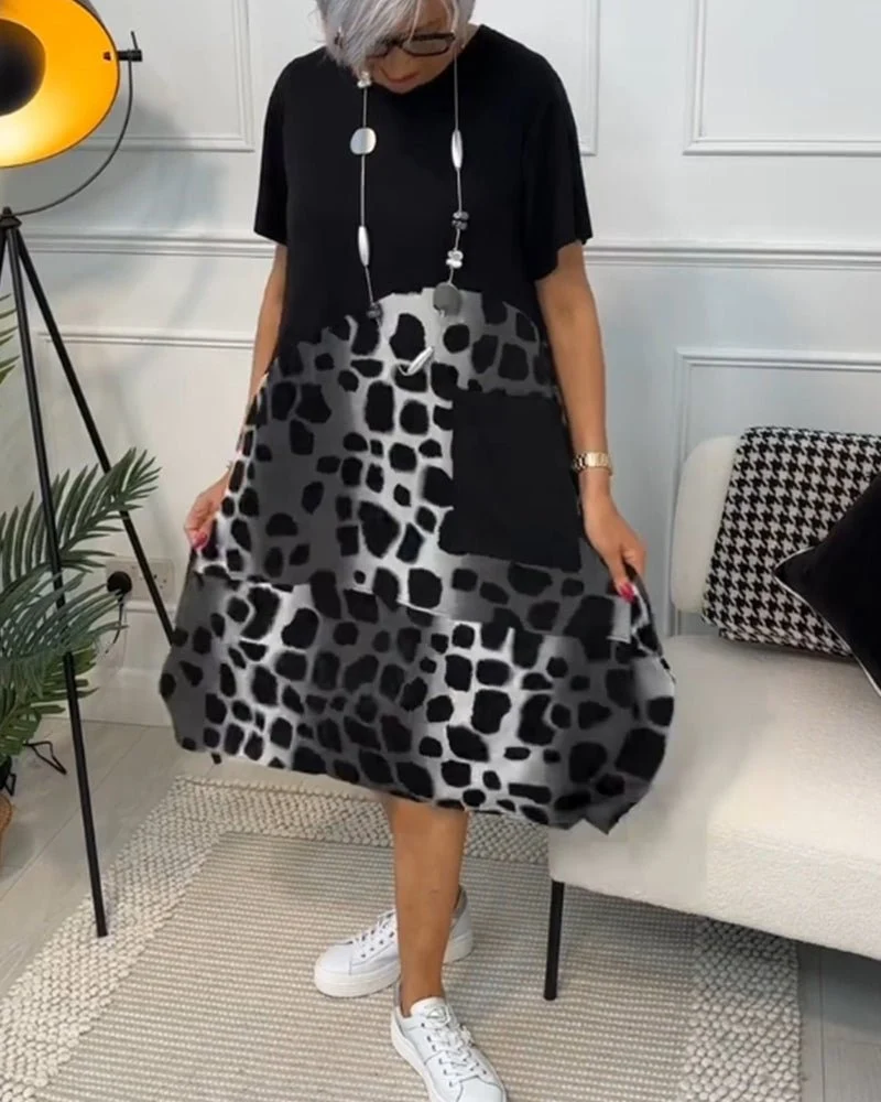 Lina | Luftiges Sommerkleid mit Rundhalsausschnitt