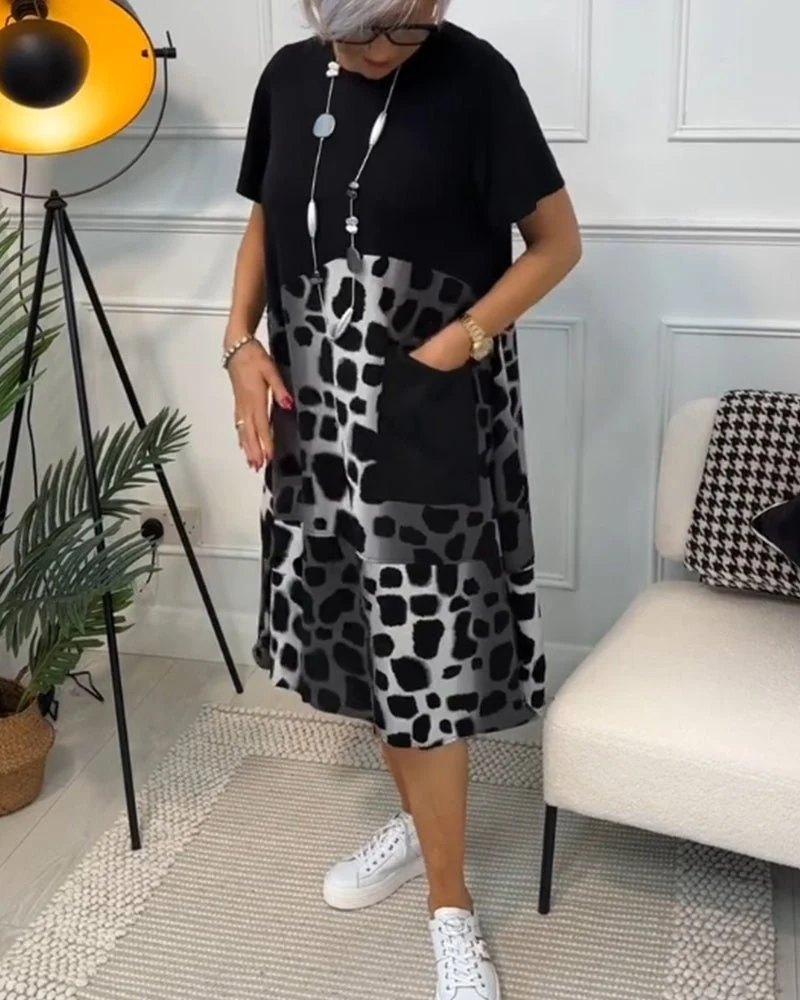 Lina | Luftiges Sommerkleid mit Rundhalsausschnitt