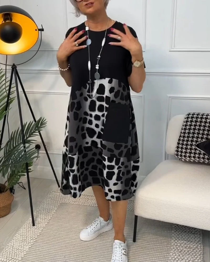 Lina | Luftiges Sommerkleid mit Rundhalsausschnitt