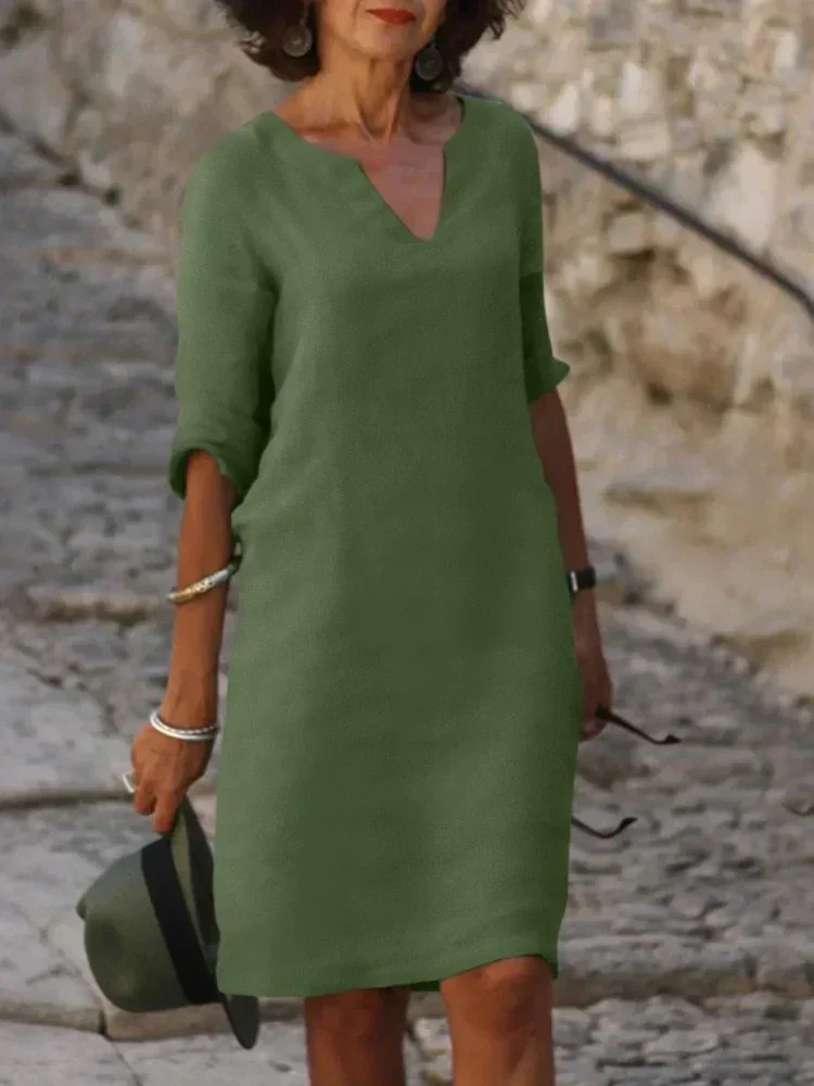 Maria | Elegantes Kleid mit V-Ausschnitt