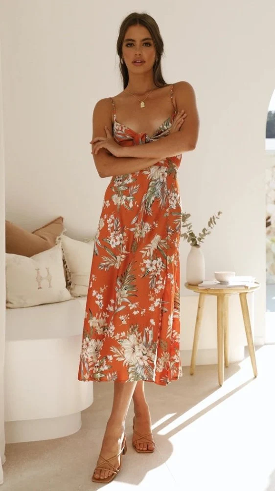Flora™ - Romantisches Midikleid mit Blumendruck
