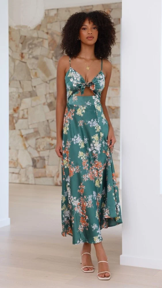 Flora™ - Romantisches Midikleid mit Blumendruck