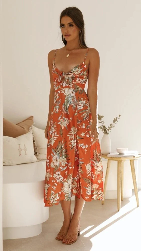 Flora™ - Romantisches Midikleid mit Blumendruck