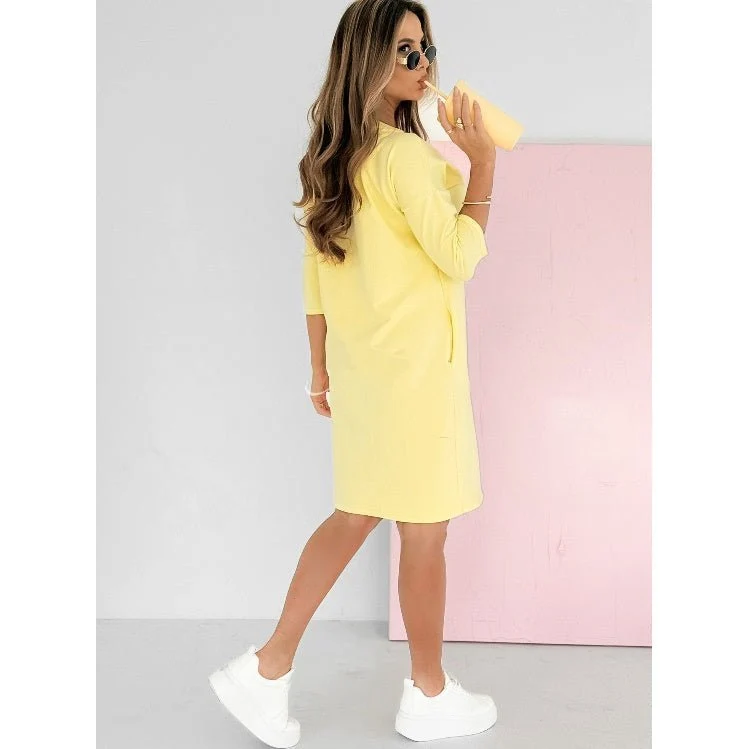 Mira | Kleid mit 3/4-Ärmeln und Taschen