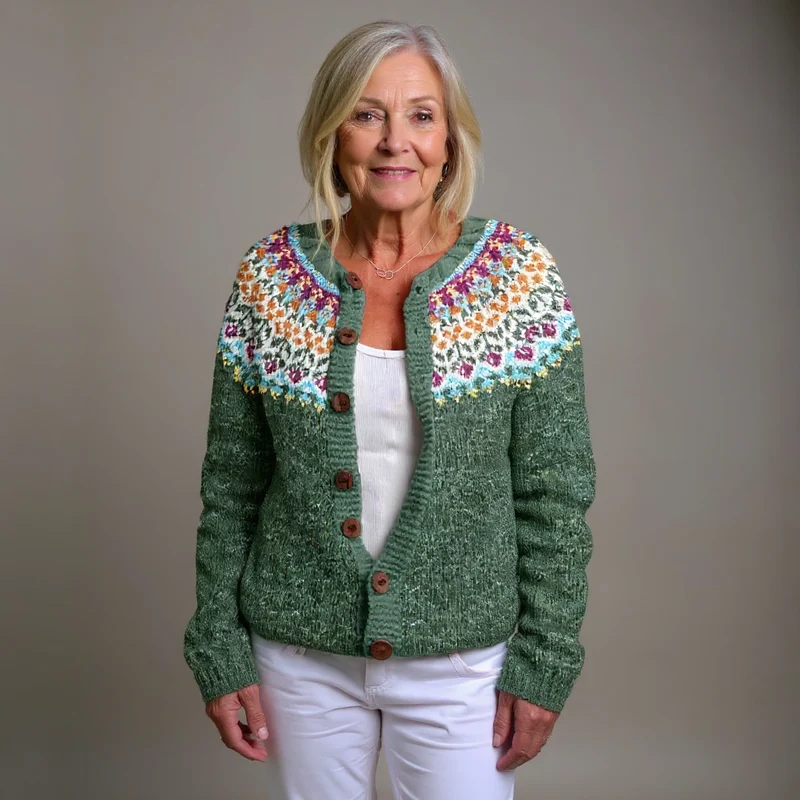 Sofie | Vintage Isländische Strickjacke