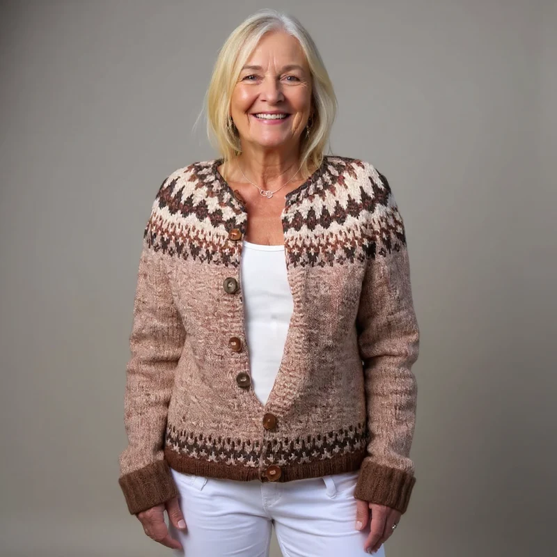 Antonia | Vintage Isländische Strickjacke