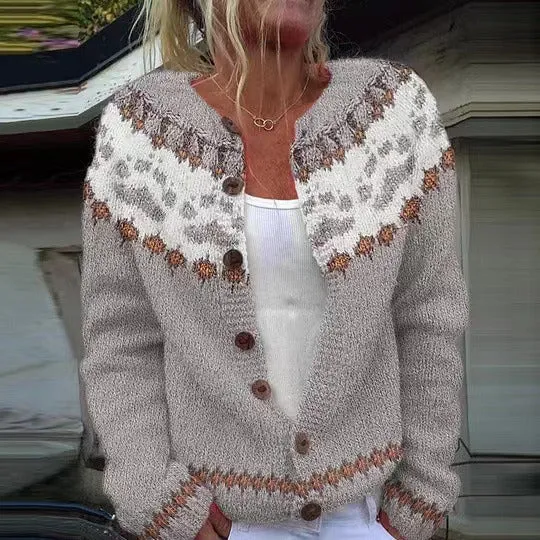 Karlotta | Vintage Isländische Strickjacke