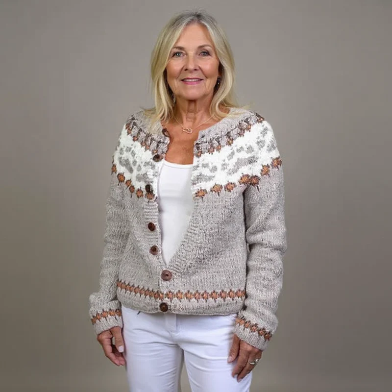 Karlotta | Vintage Isländische Strickjacke