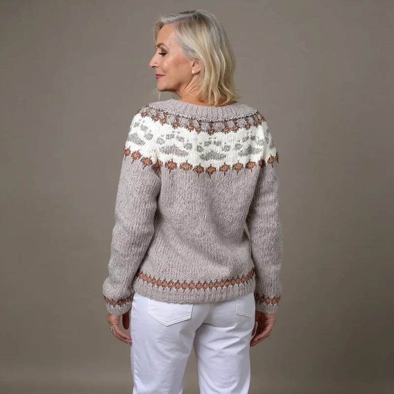 Karlotta | Vintage Isländische Strickjacke