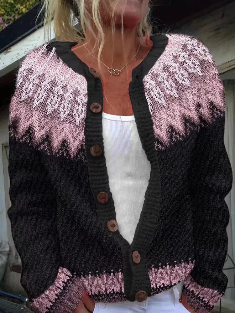 Daniela | Vintage Isländische Strickjacke