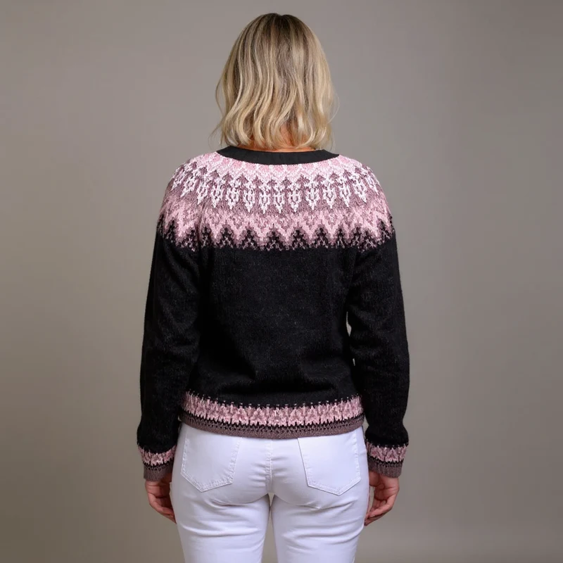 Daniela | Vintage Isländische Strickjacke