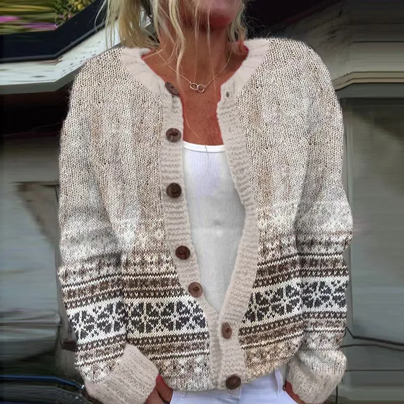 Lotte | Vintage Isländische Strickjacke