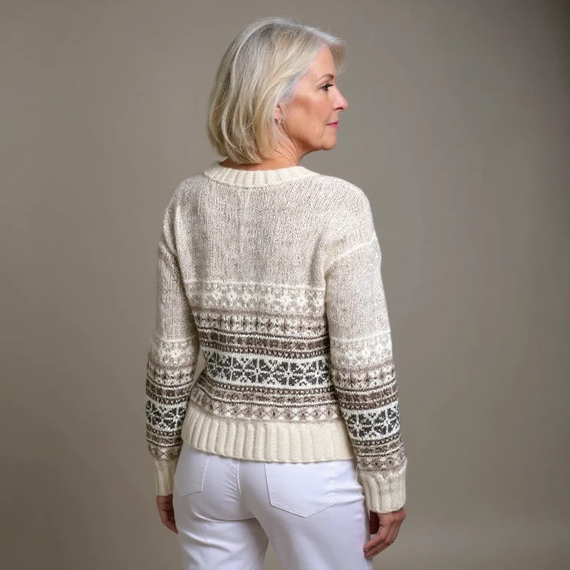 Lotte | Vintage Isländische Strickjacke