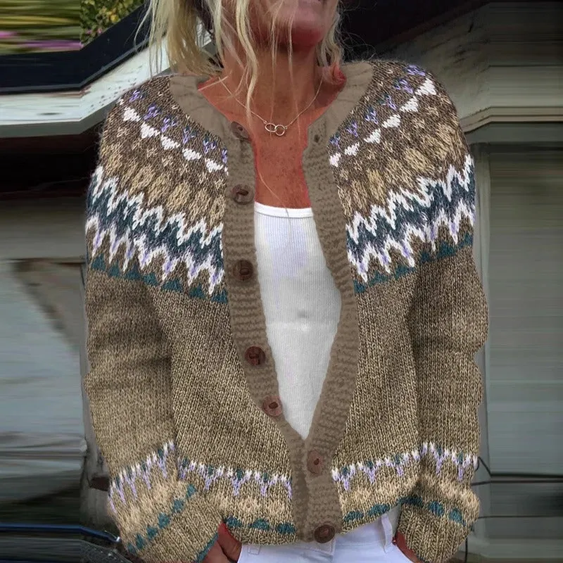 Bettina | Vintage Isländische Strickjacke