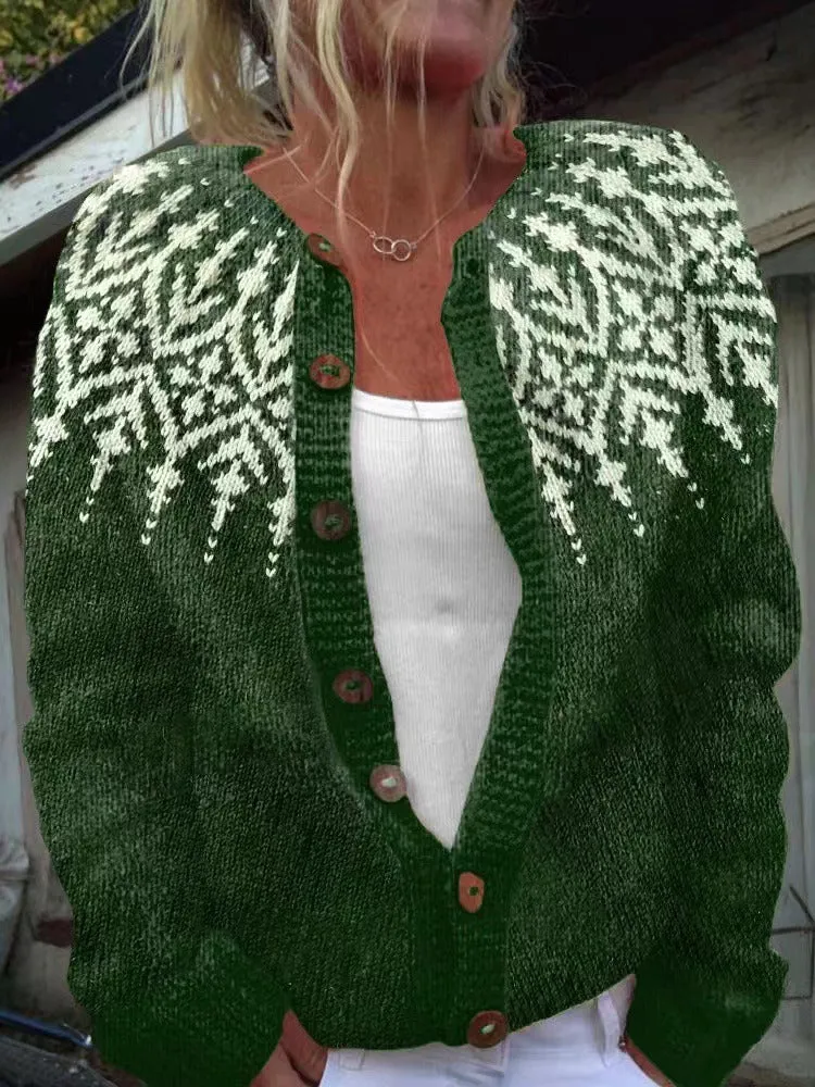 Janine | Vintage Isländische Strickjacke